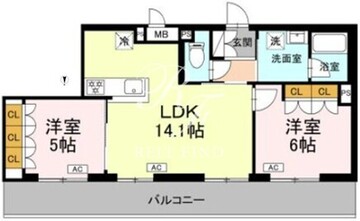 ロイジェント上板橋 401 間取り図