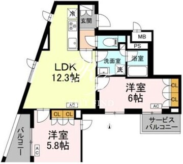 ロイジェント上板橋 208 間取り図