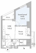 アスティーレスタジオ代々木 302 間取り図