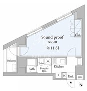 アスティーレスタジオ代々木 601 間取り図