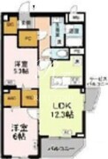 ロイジェント上板橋 201 間取り図