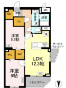 ロイジェント上板橋 201 間取り図