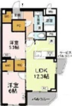ロイジェント上板橋 201 間取り図