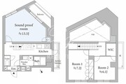 アスティーレスタジオ代々木 702 間取り図
