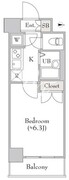 ラサンテ広尾 510 間取り図