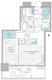 パークシティ中野ザタワーブリーズ 414 間取り図