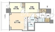 パークシティ中野ザタワーブリーズ 803 間取り図