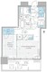 パークシティ中野ザタワーブリーズ 814 間取り図