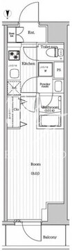 プレミアムキューブG東新宿 701 間取り図