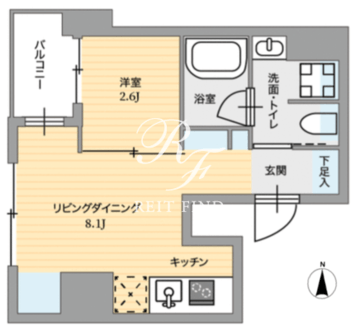 パークルール神田司町ロンド 403 間取り図