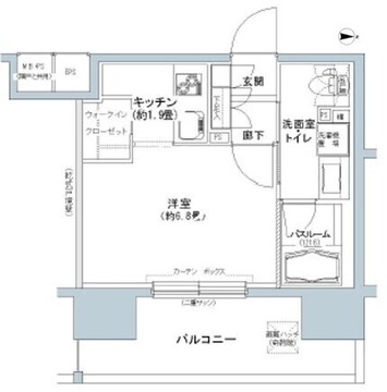 パークキューブ板橋本町 1213 間取り図