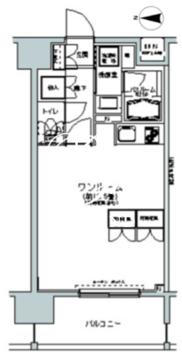 パークキューブ板橋本町 402 間取り図