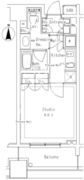 パークアクシス御茶ノ水ステージ 1210 間取り図