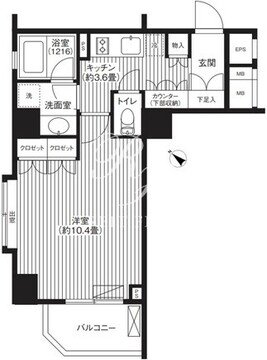 グランハイツ代々木 802 間取り図