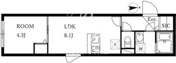 アラート錦糸町2 101 間取り図