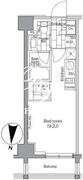 パークハビオ東陽町 206 間取り図