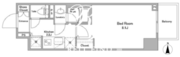 BPRレジデンス西早稲田 706 間取り図