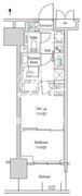 ブルックサイドレジデンス木場 534 間取り図