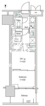 ブルックサイドレジデンス木場 534 間取り図