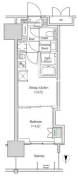 ブルックサイドレジデンス木場 538 間取り図