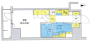 アジールコート北品川 803 間取り図