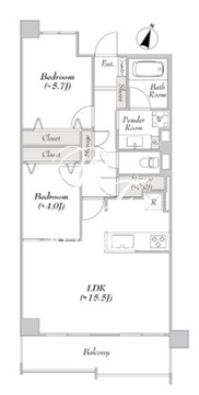 ルミークアン本郷 603 間取り図