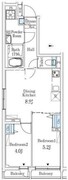 ロスアルコス千駄木 304 間取り図