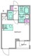 リヴアンフルール 202 間取り図