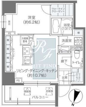 メゾンカルム本郷 1101 間取り図