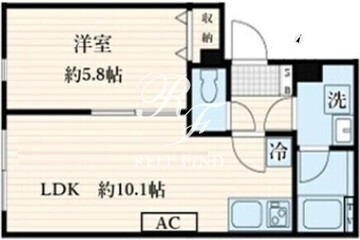 アラート菊川 101 間取り図