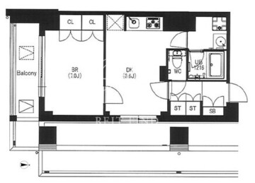 エスティメゾン中野 410 間取り図