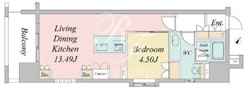 ニューシティアパートメンツ戸越 803 間取り図