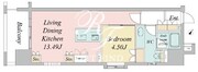 ニューシティアパートメンツ戸越 1303 間取り図