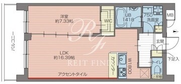 プレジオ北綾瀬ASIAN 703 間取り図