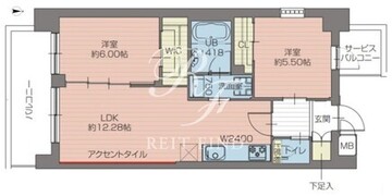 プレジオ北綾瀬ASIAN 201 間取り図