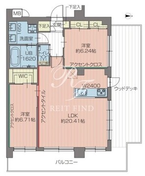 プレジオ北綾瀬ASIAN 506 間取り図