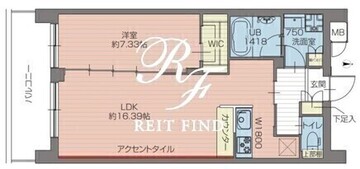 プレジオ北綾瀬ASIAN 202 間取り図