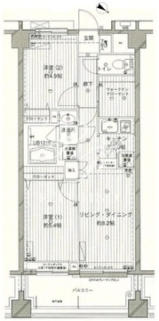 コスモリード西馬込 311 間取り図