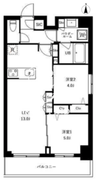アーバンパーク船堀2 405 間取り図