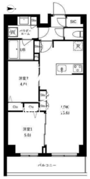アーバンパーク船堀2 406 間取り図