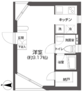 プラティーク白金 202 間取り図