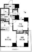 ルクレ日本橋馬喰町 501 間取り図