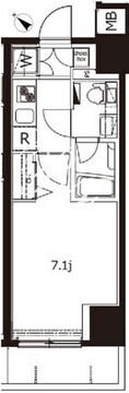 プレミアムキューブ東十条アリア 403 間取り図