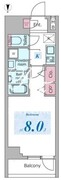 ドゥーエ板橋区役所前 703 間取り図