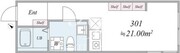 ザ・トリアス戸越銀座 301 間取り図
