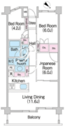 コンフォリア上池台 302 間取り図