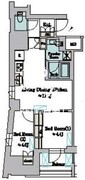 ブリリアイスト墨田曳舟 401 間取り図