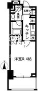 レジディア中落合 B411 間取り図