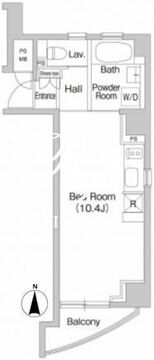 プライムアーバン麻布十番2 903 間取り図