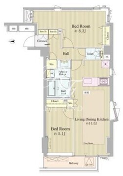 神楽坂南町ハウス 212 間取り図